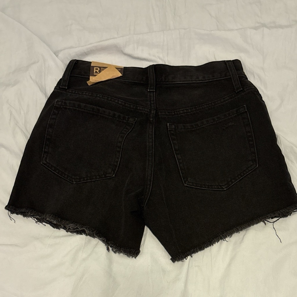 Aeropostale Black Distressed Jean Shorts - Picture 2 of 3